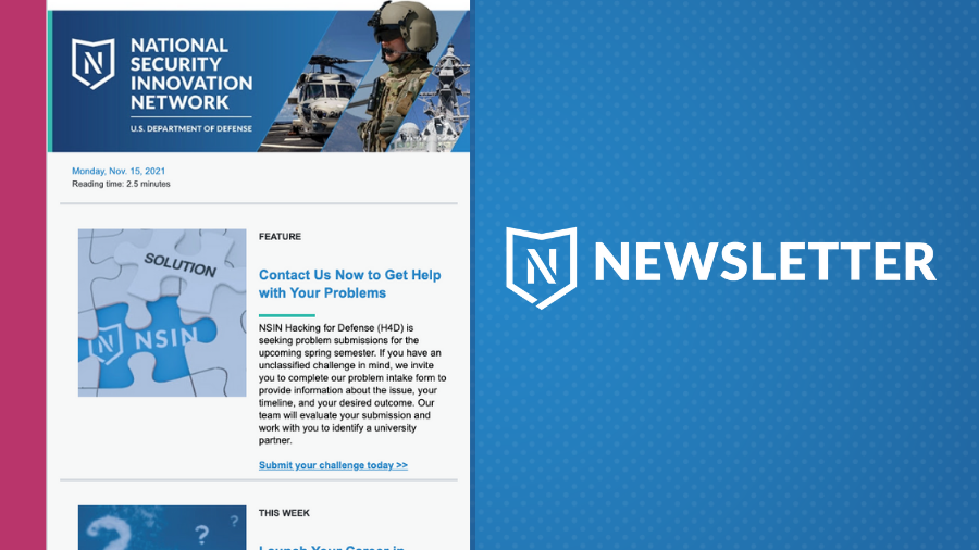 NSIN Newsletter Nov. 15, 2021